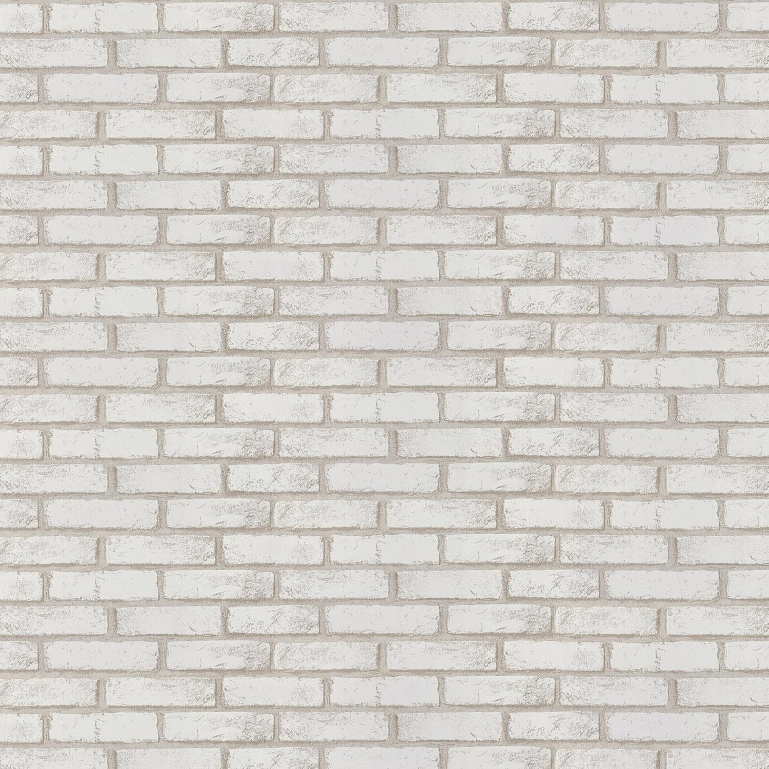 Timeet Beige White Brick Peel and Stick Wallpaper 17.7 x 118.1, Beige,white