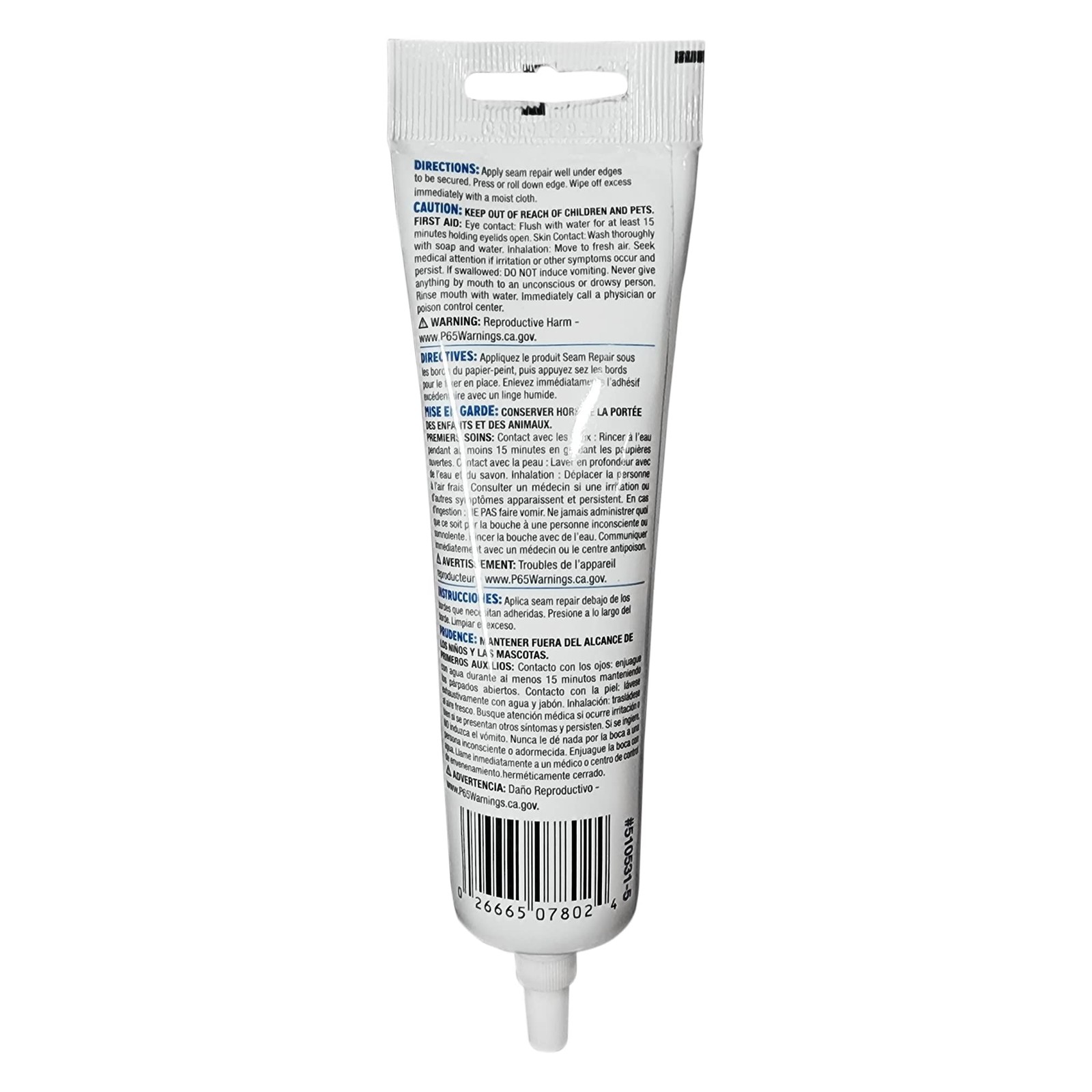 Roman Seam Repair Adhesive – Sealer for Wallpaper Tears and Loose 3 oz, White