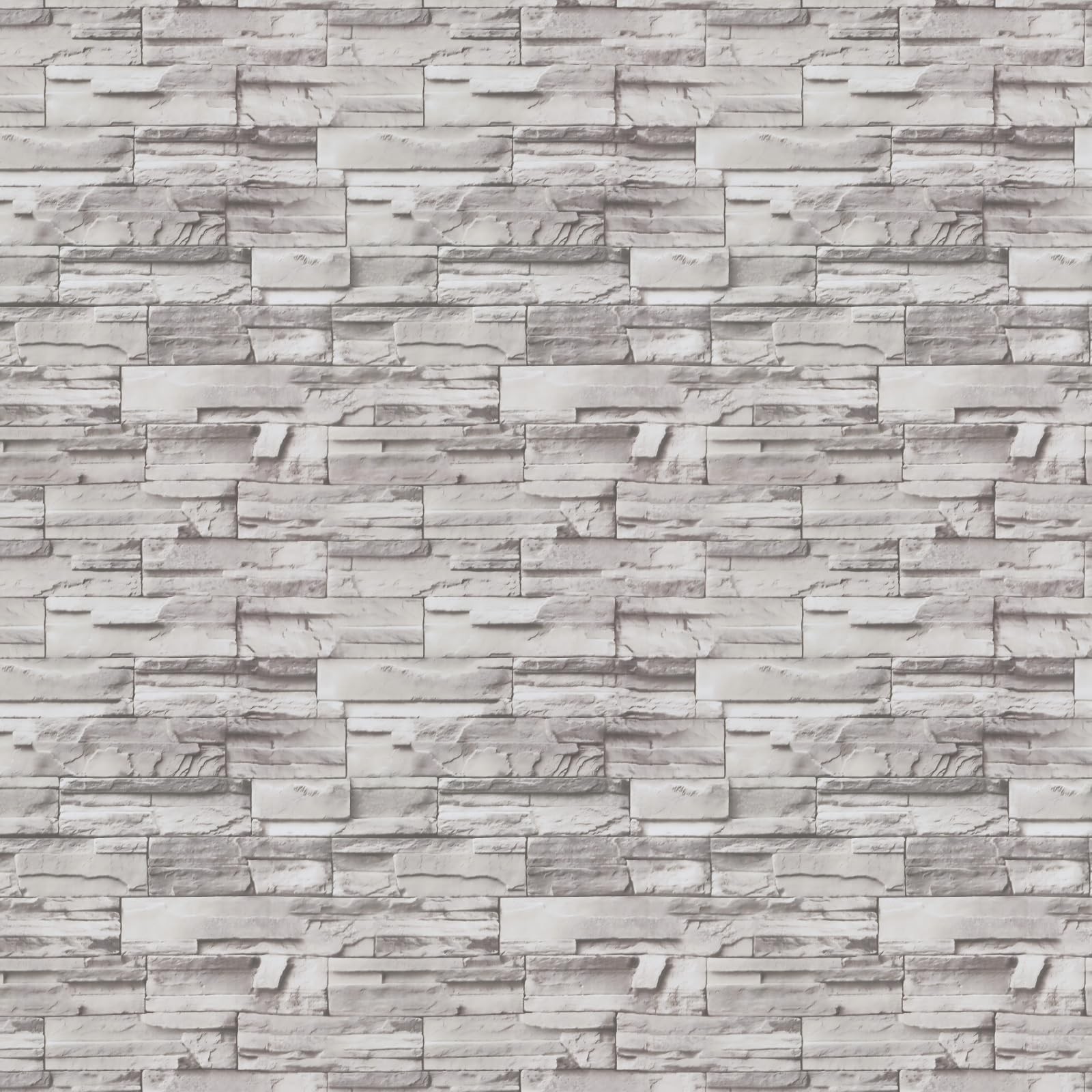 Timeet Brick Wallpaper Peel and Stick 17.3″ x 118.1″, Light Gray