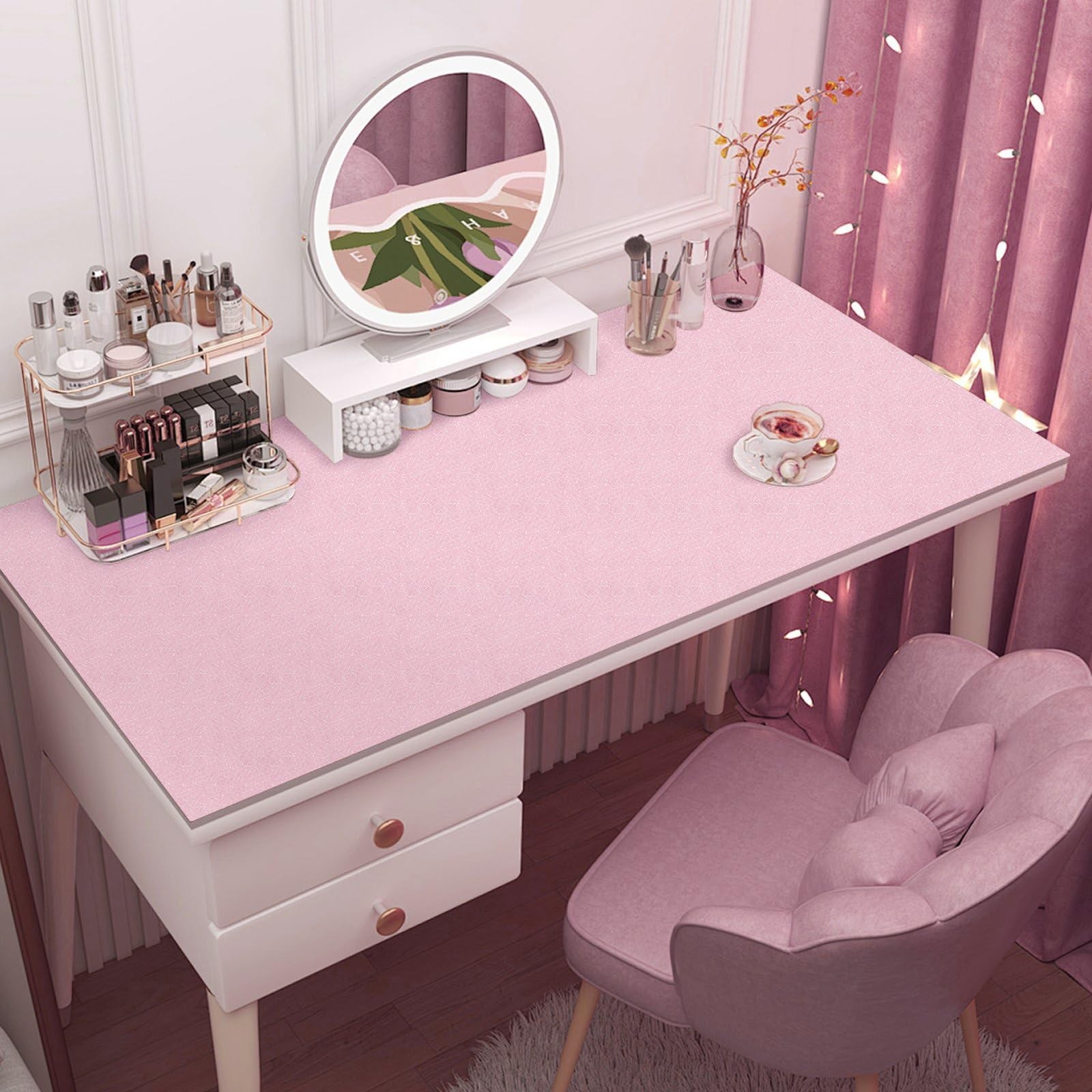 Abyssaly 15.7 inch X 118 Pink Wallpaper Embossed Self 15.7″ x 118″,