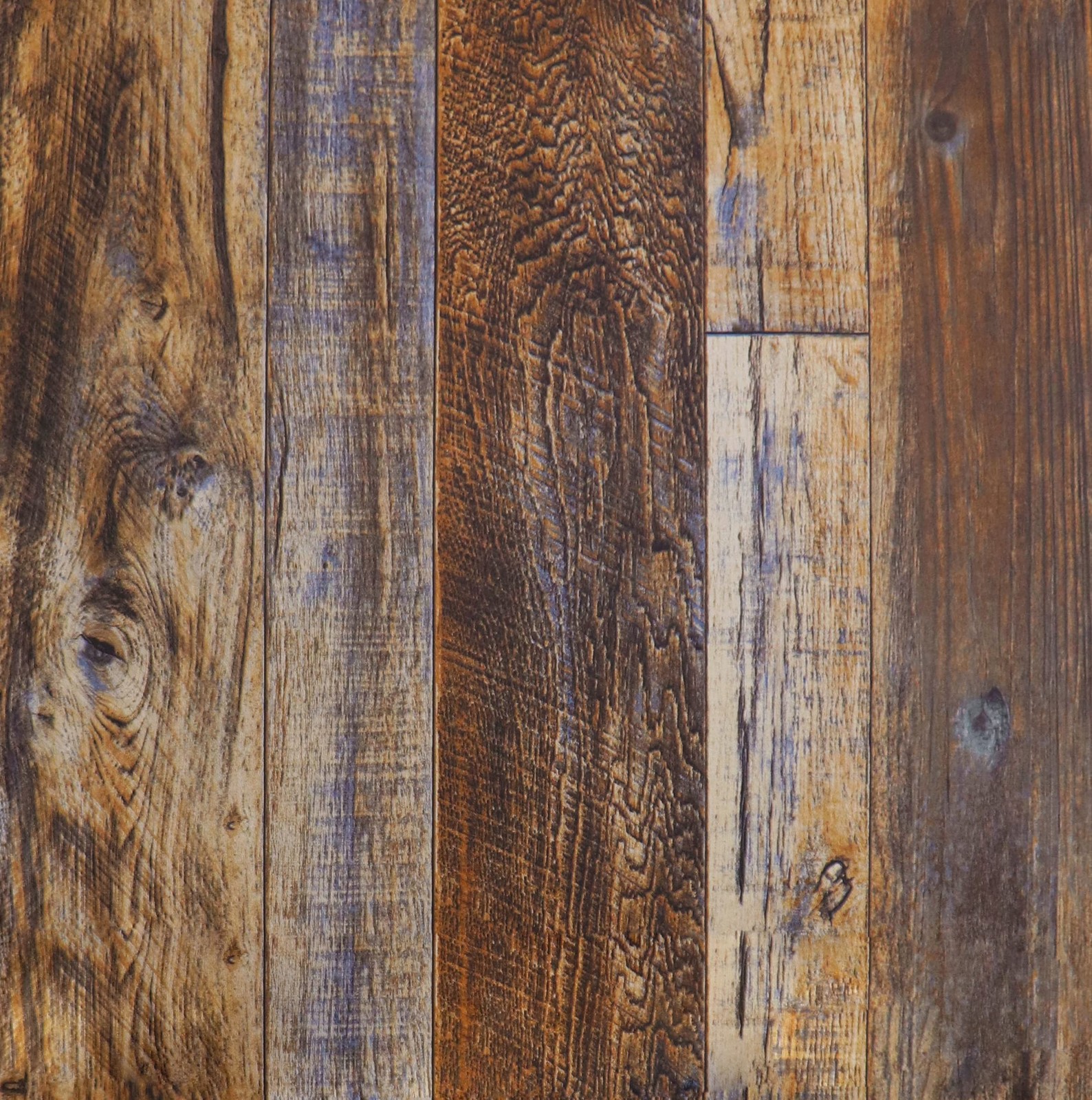 Hopeak Faux Wood Wallpaper Peel and Stick Self-Adhesive 17.5″ x 118″, Brown