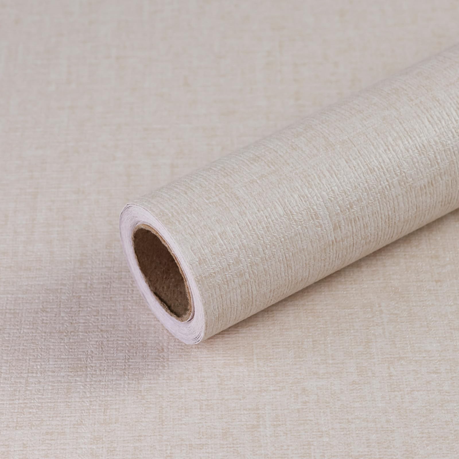 Qianglive Khaki Grasscloth Peel and Stick Wallpaper 15.7″ x 1180″,