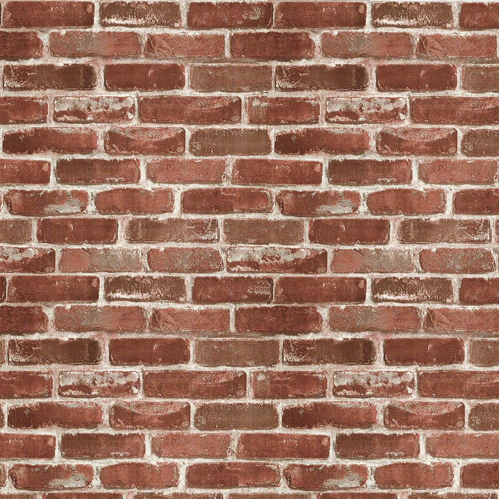 Hopeak Red Brick Wallpaper Self-Adhesive Peel and 17.5″ x 118″,