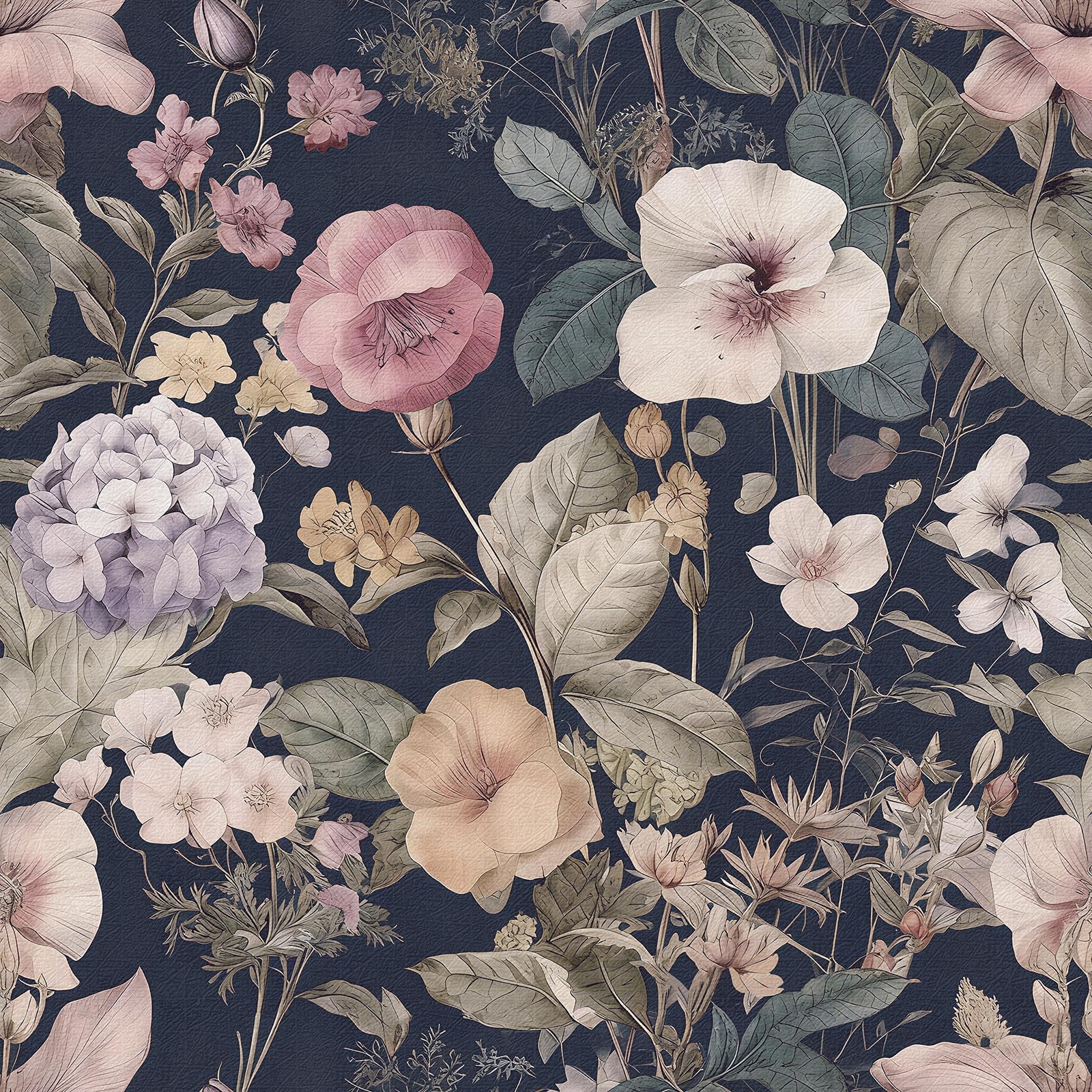 Jeweluck Vintage Floral Peel and Stick Wallpaper 16.9inch×118.1inch, C