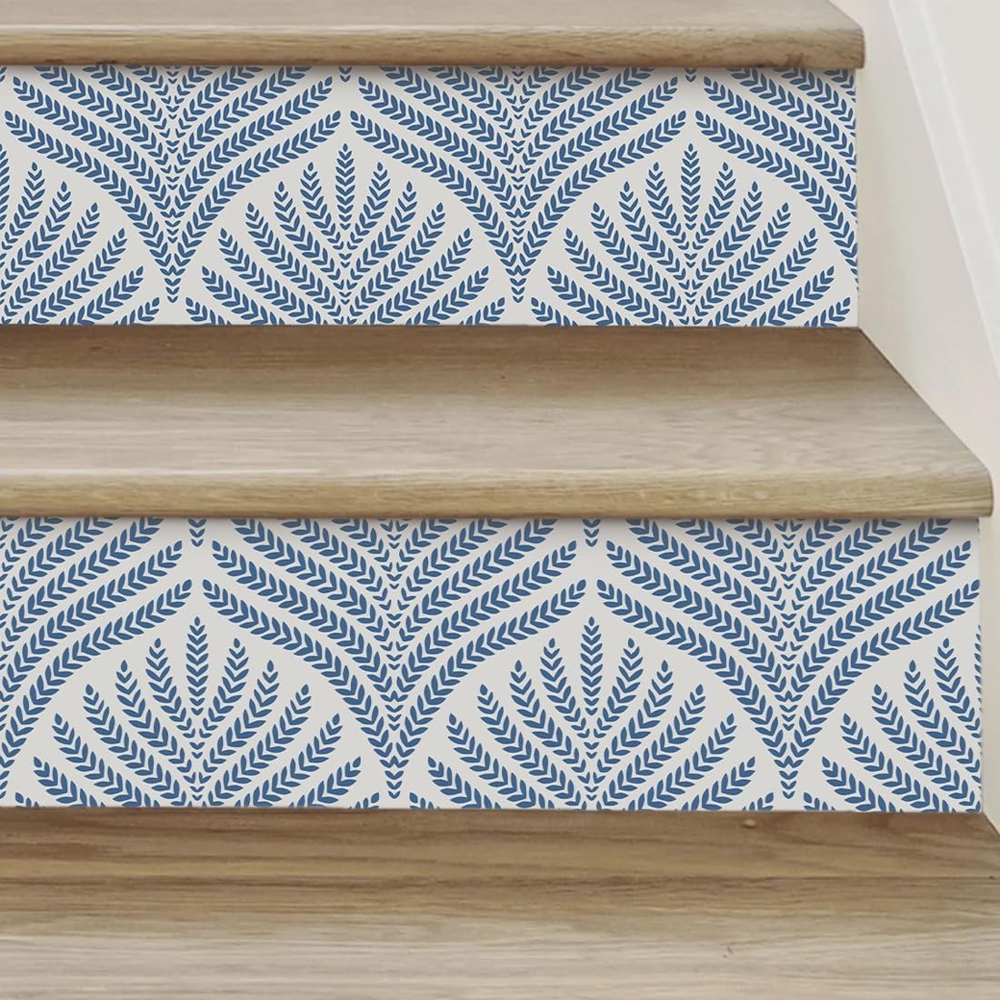 Cohoo Home Blue and White Peel 17.3”×393“, blue white