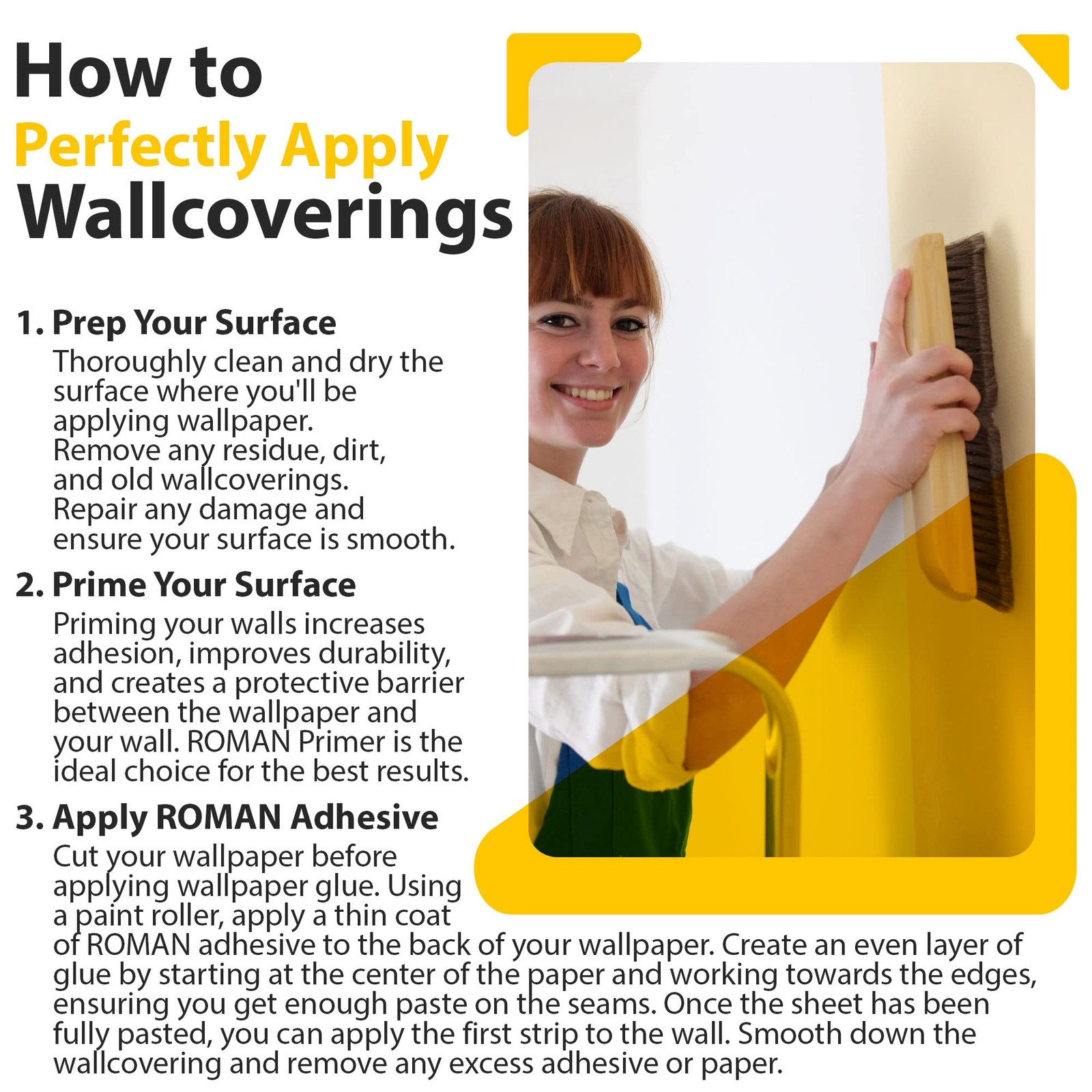 ROMAN PRO-838 Heavy Duty Clear Wallpaper Adhesive, Commercial Wallcovering
