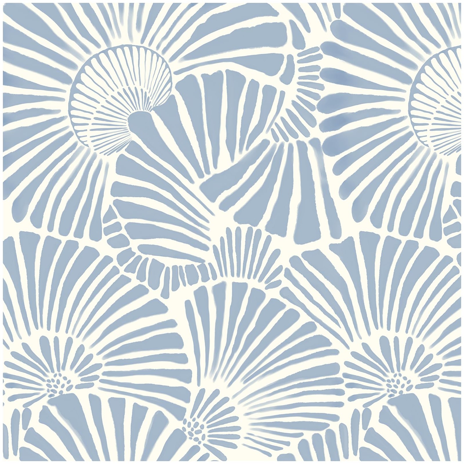 White and Blue Wallpaper Peel Stick Boho 17.3″ x 78.8″,