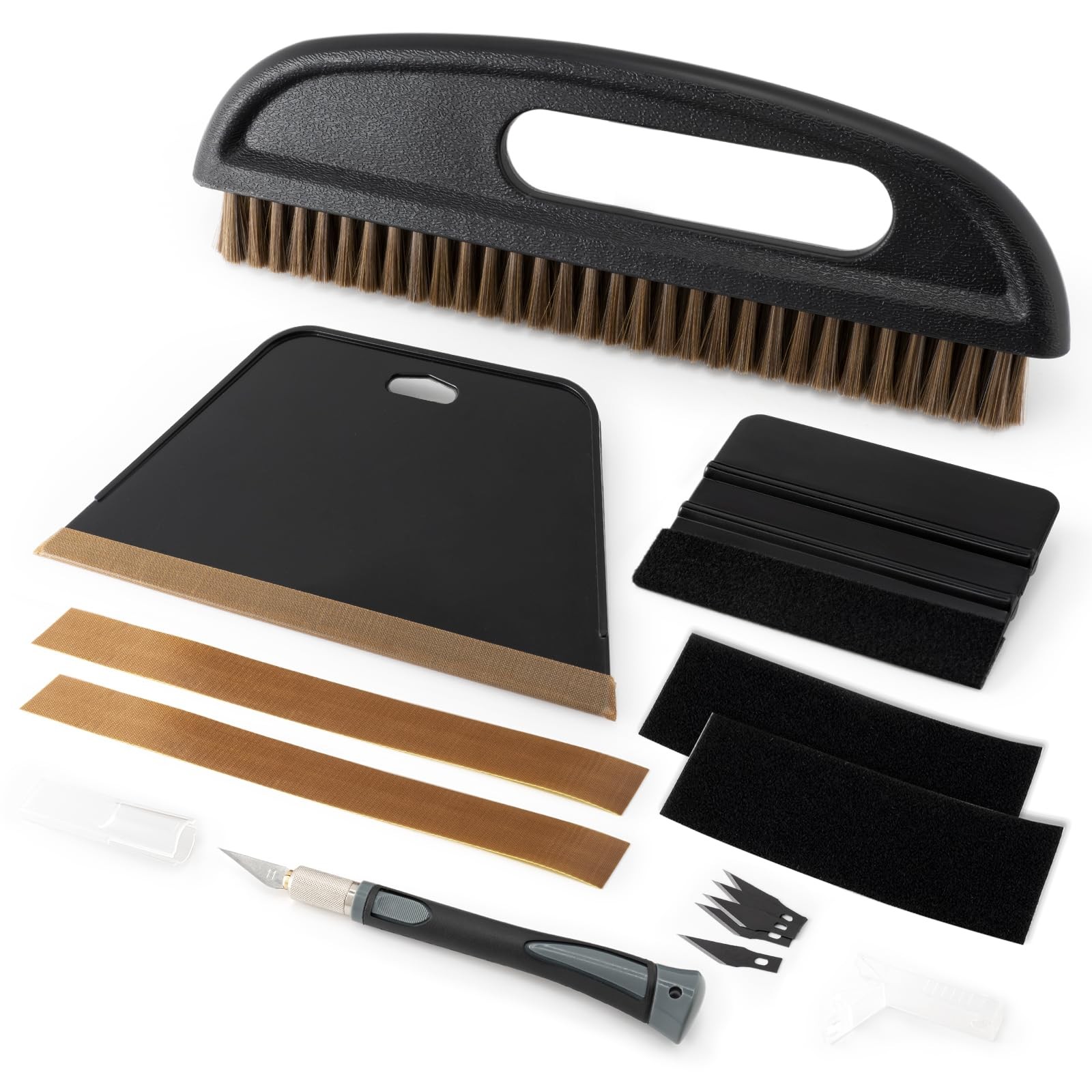 Gomake Wallpaper Smoothing Tool Brush Tools Kit with Felt Squeegee…