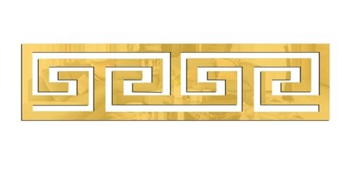12 Pcs Geometric Shape DIY Acrylic Wall Stickers Removable Adhesive Wall Gold