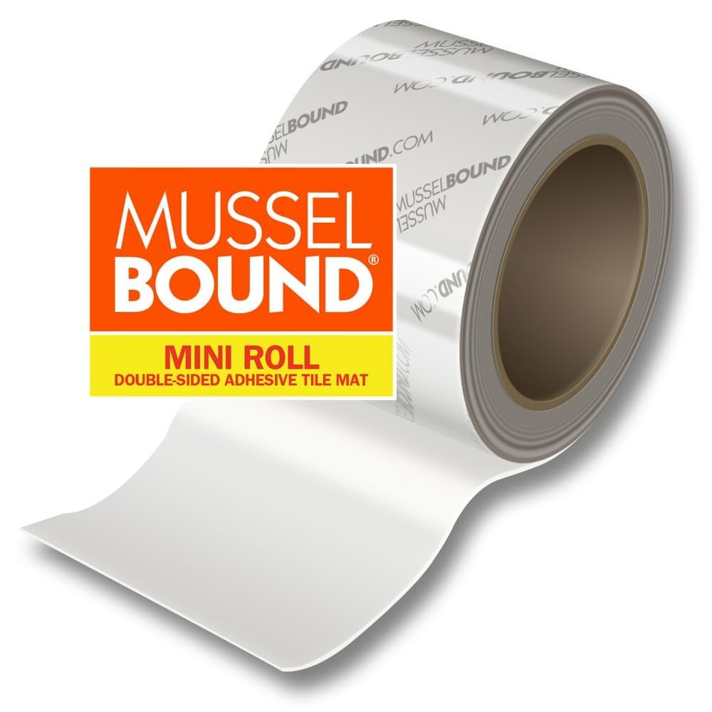 Musselbound Adhesive Tile Mat – Mini Roll – Easy Installation For Small And
