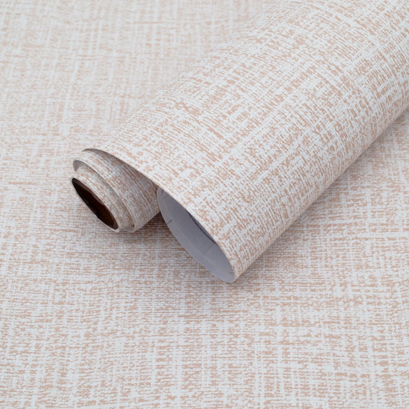 Yancorp 10ft Textured Fabric Wallpaper Faux Grasscloth 16″ x 120″, Khaki