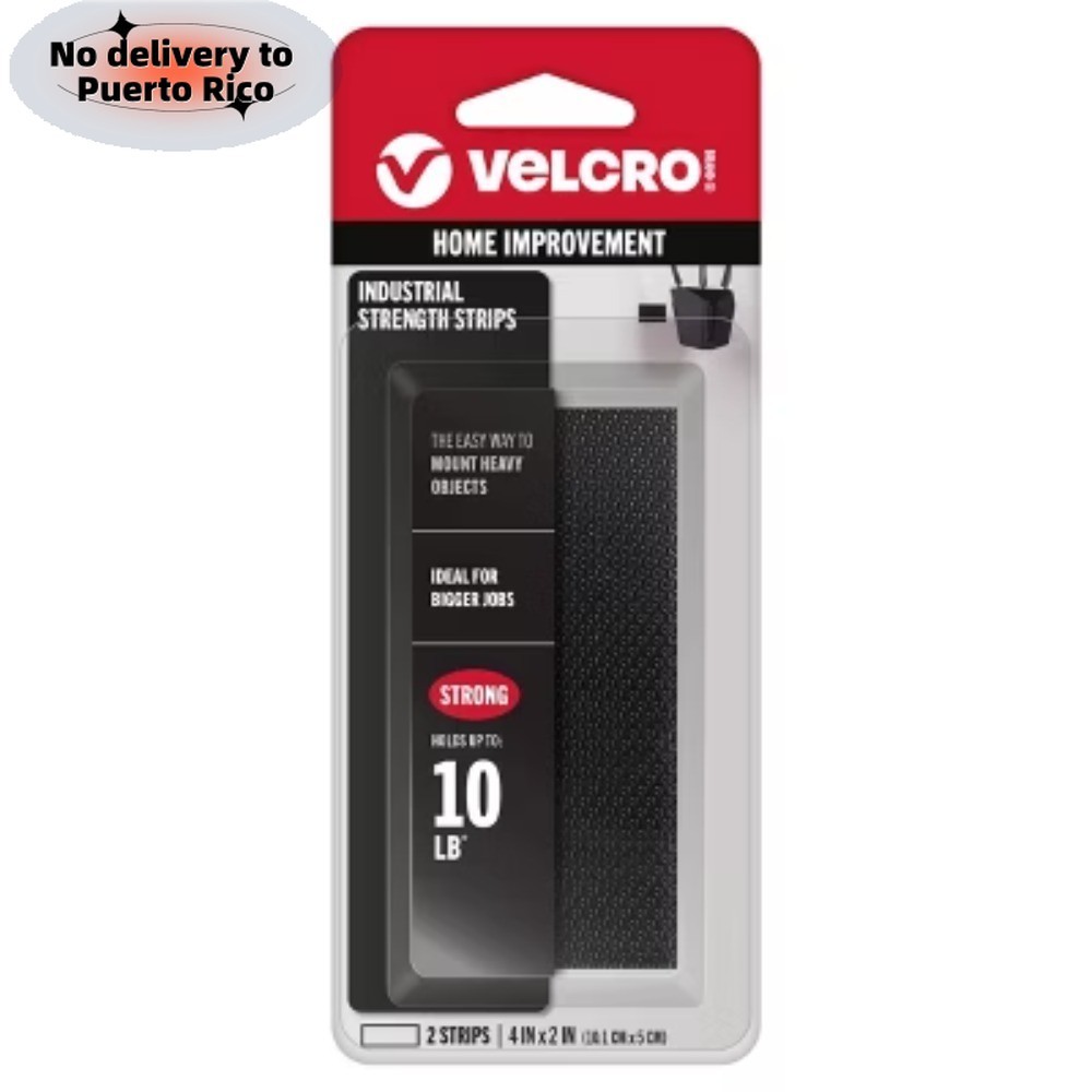 Fast delivery-4″x2″ Industrial Strips 2ct Black, Indoor/Outdoor Hold