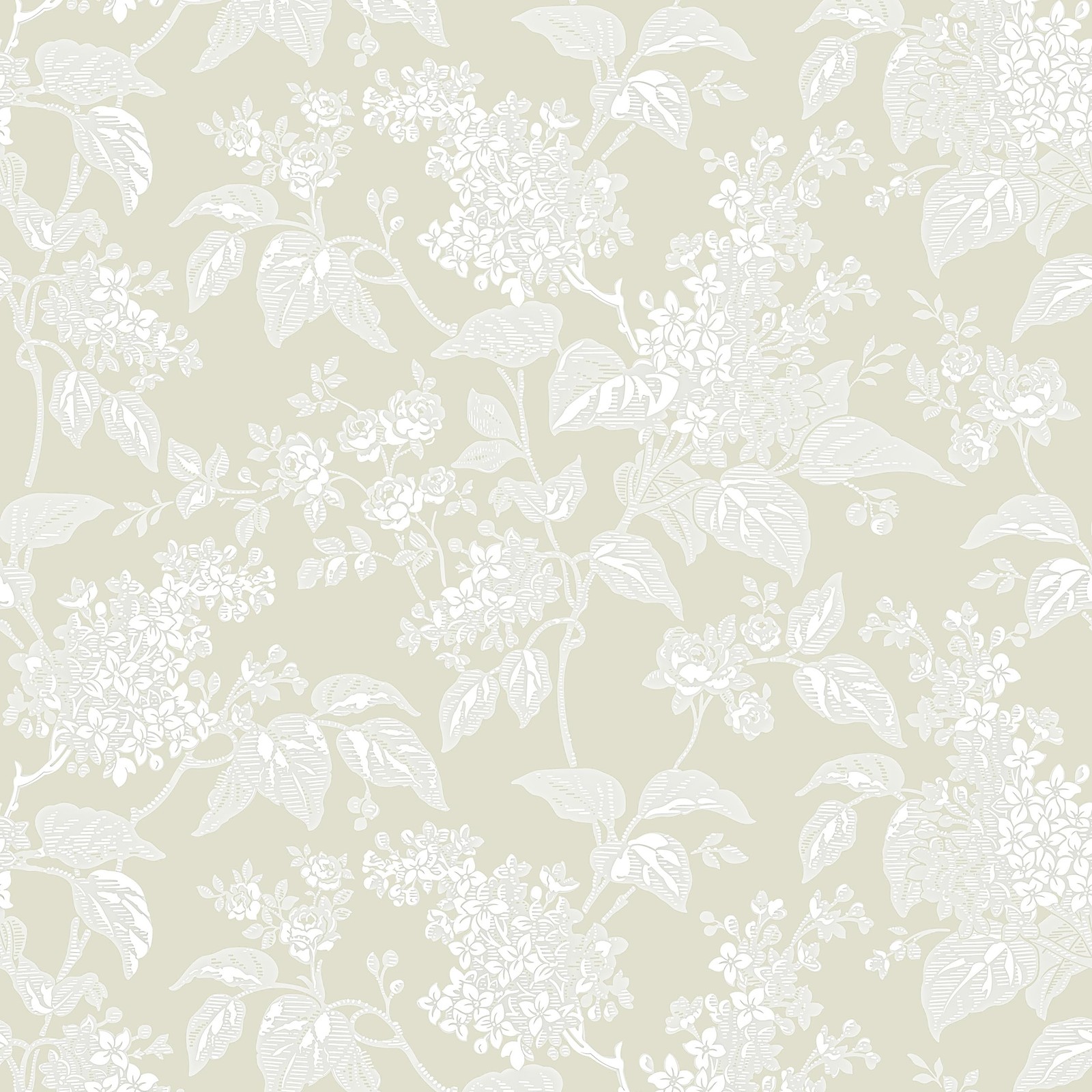 Rugreat Floral Peel and Stick Wallpaper Boho 17.3″ x 393″, Beige White