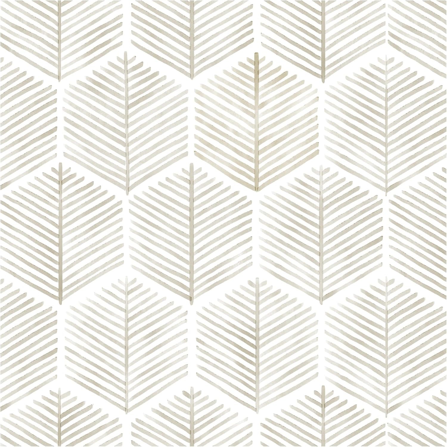 Modern Peel and Stick Wallpaper 17.3»×78.8» Self 17.3 x 78.8, Beige