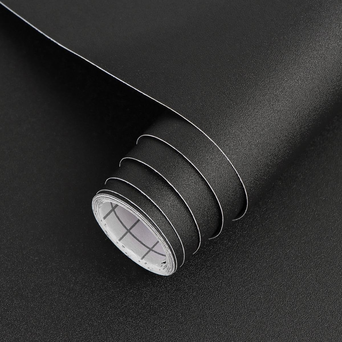 Matte Black Peel and Stick Wallpaper 17″x120″, 17″ x 120″,