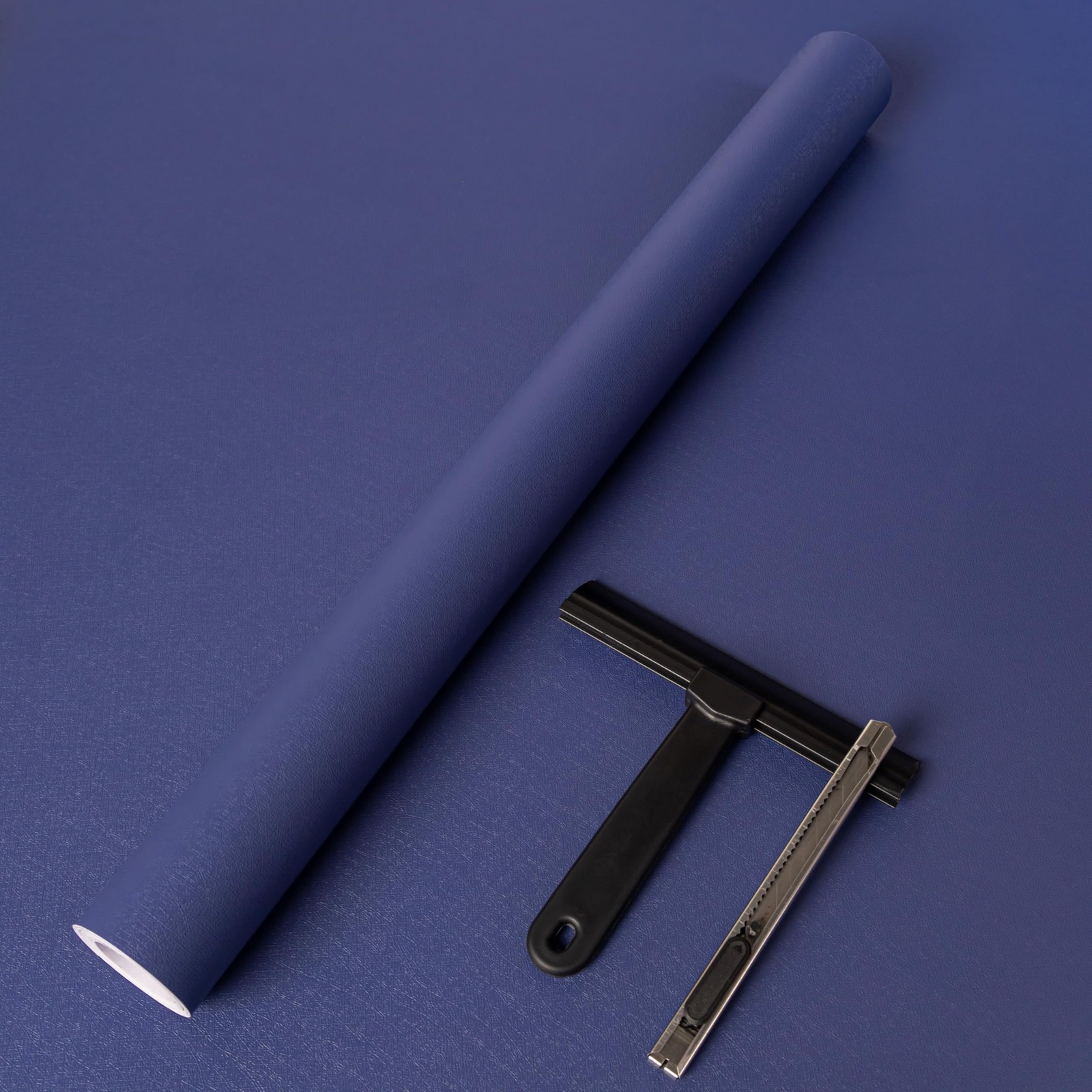 Blue Wallpaper Peel and Stick with Tools Removable 17.7″ x 393.7″,