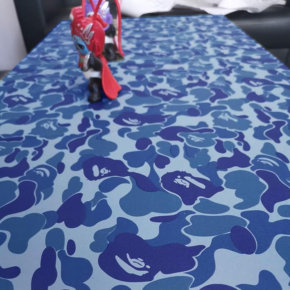 TAOGIFT 17.7×117 Inches Self Adhesive Vinyl Blue 17.7″W x 117″L,