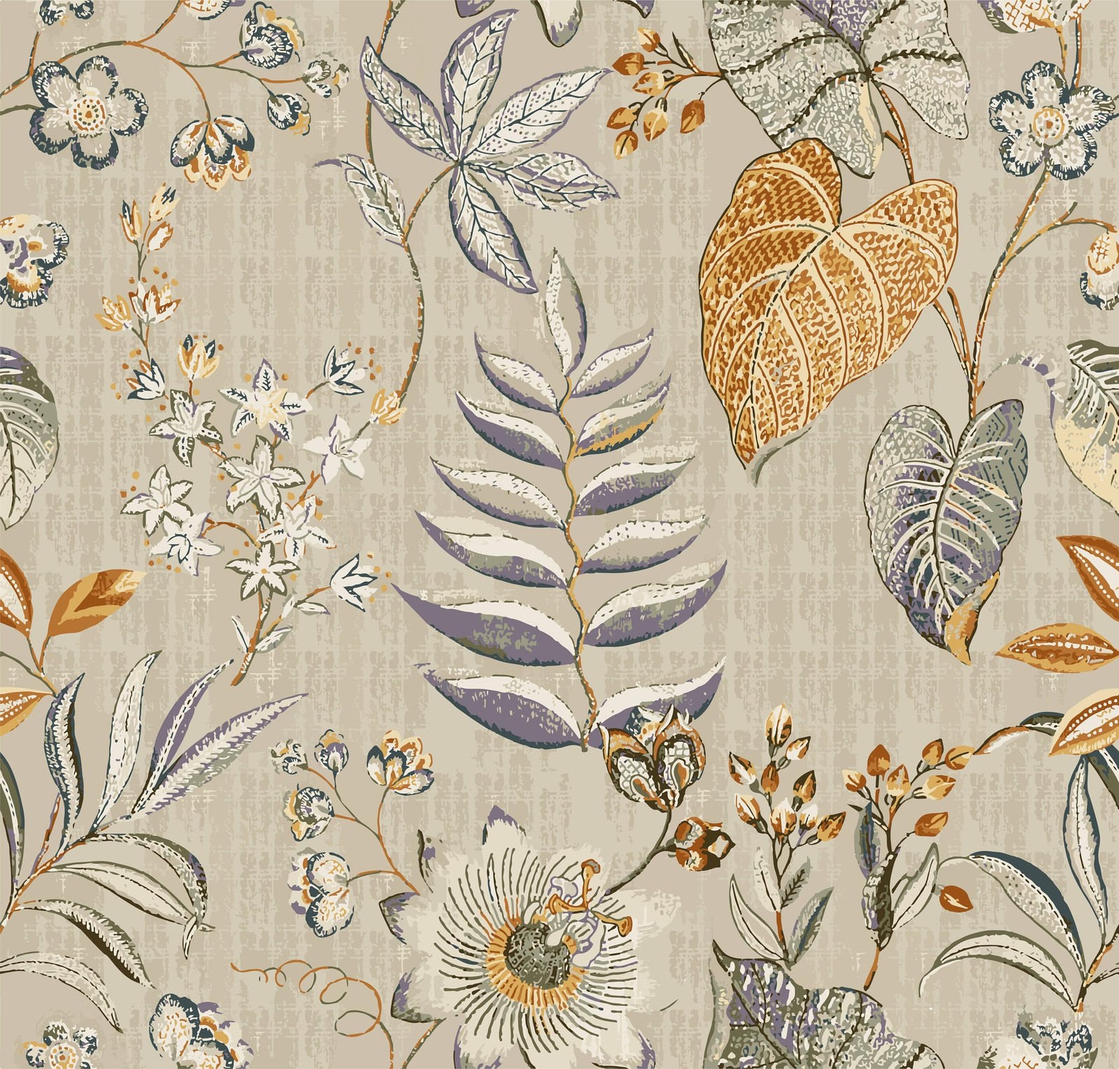Vintage Floral Peel and Stick Wallpaper, 17.71in 17.7″ x 118.1″, Wallpaper-15