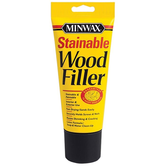 6-Pack Of 6 Oz Minwax 42852 Stainable Wood Filler Natural Interior/Exterior