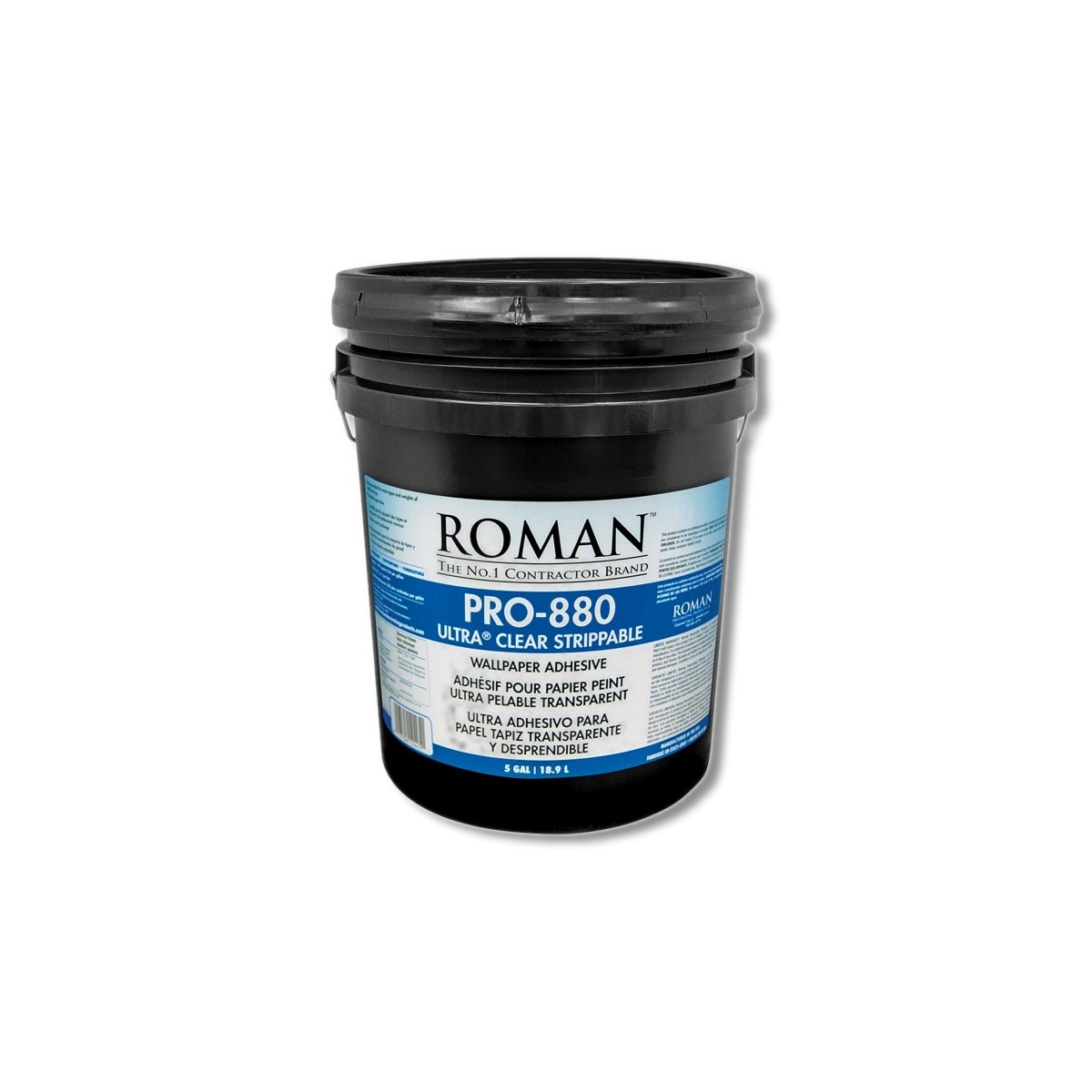 Roman PRO-880 Ultra Clear Strippable High Strength Starch Wallpaper 5 gal 12405