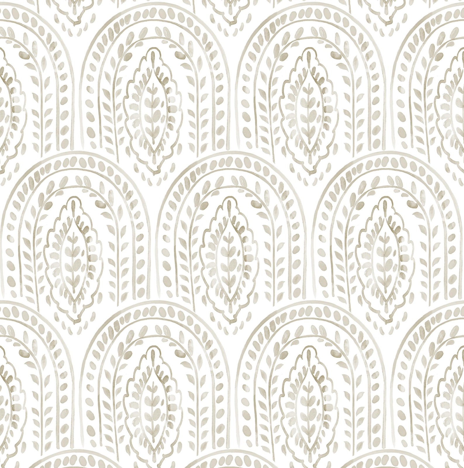 EeeComing Peel and Stick Wallpaper Boho Modern Wall 17.3″ x 118.1″, Beige