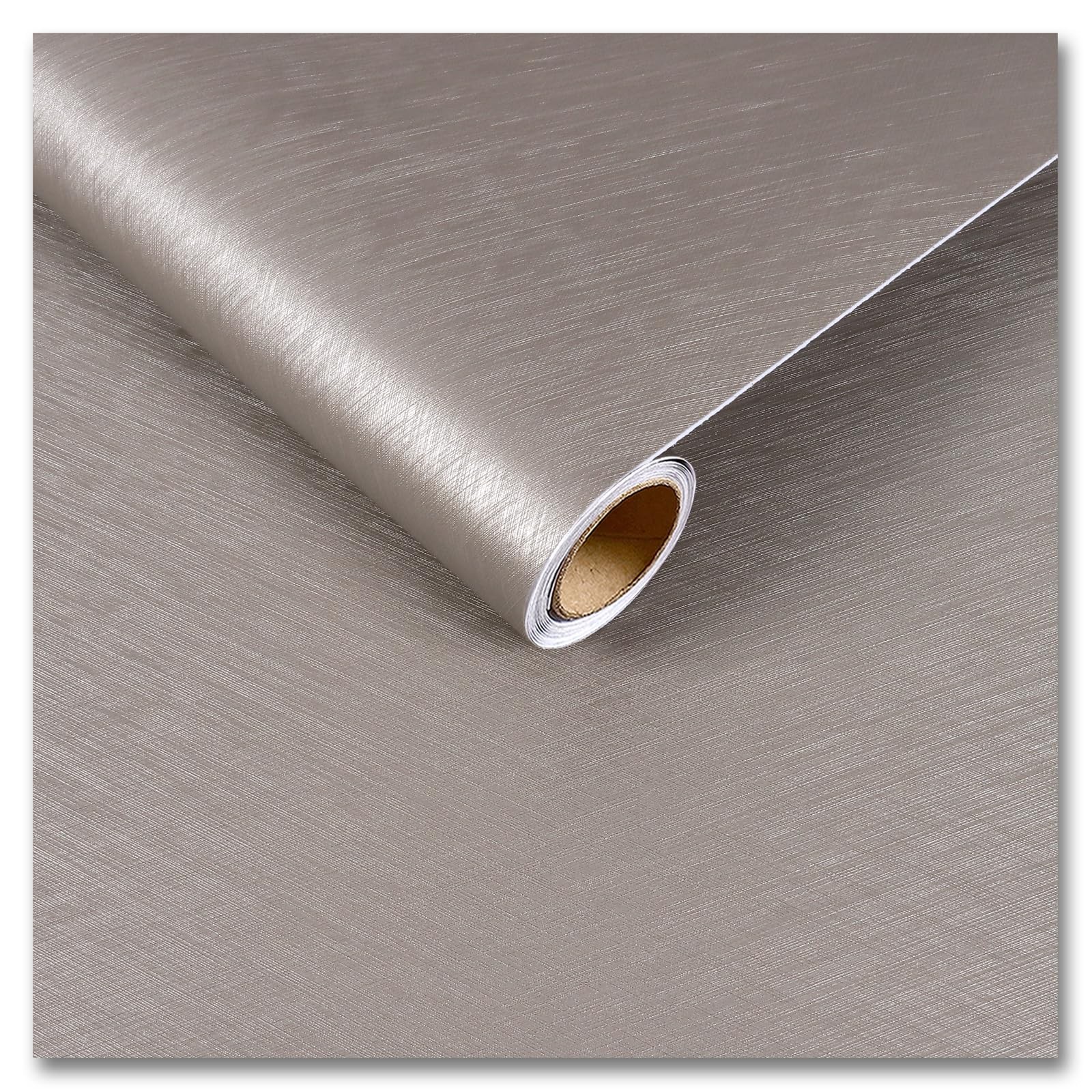 CRE8TIVE Metallic Bronze Grasscloth Peel and Stick 12″ x 80″,