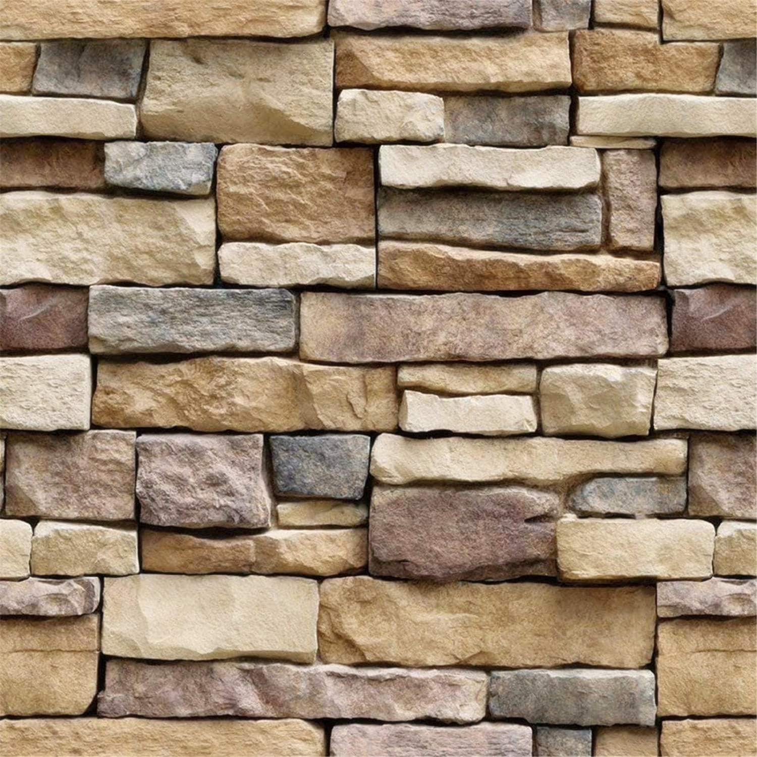 Yancorp 18″x120″ Brick Wallpaper Peel and Stick Modern 18″ x 120″, Brown