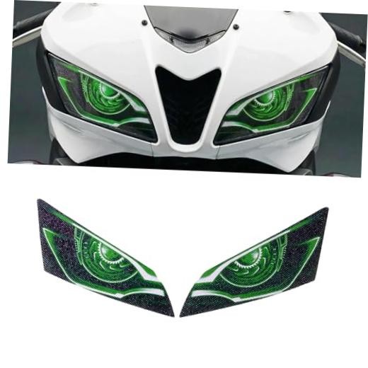 Motorcycle Headlight Eye Sticker for Honda CBR600RR 2003-2006, Green | Light