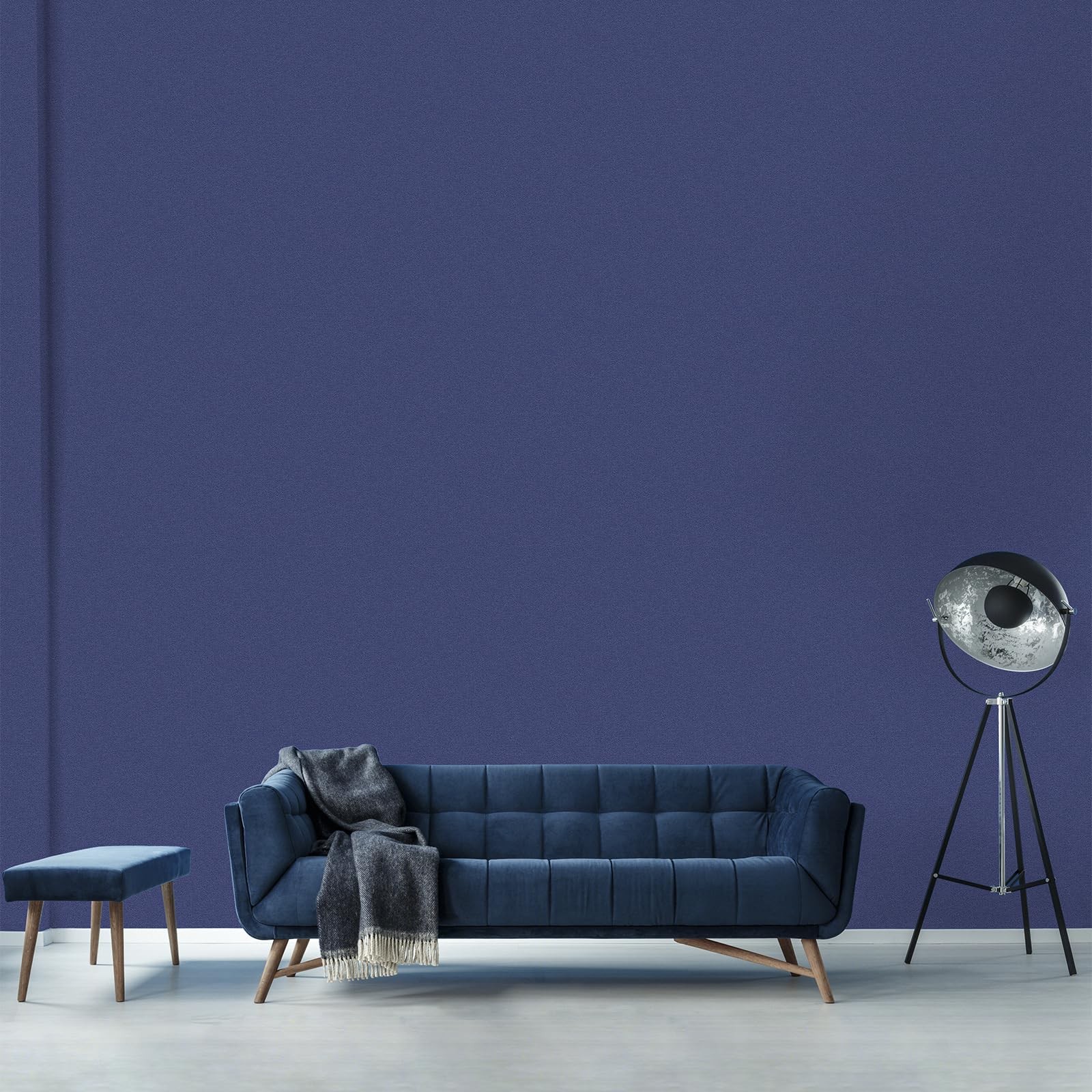 Blue Wallpaper Peel and Stick with Tools Removable 17.7″ x 393.7″,