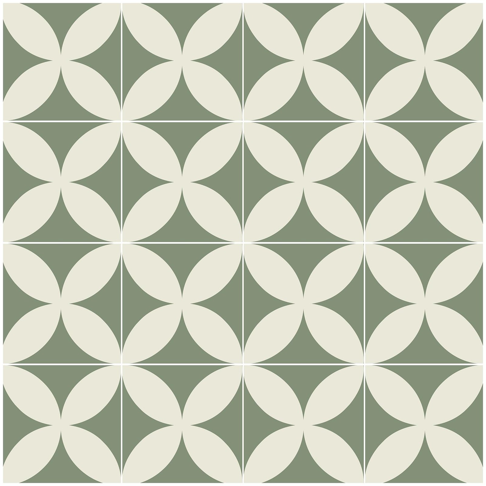 Green Beige Geometric Wall paper Peel and Stick 17.3″ x 78.8″,