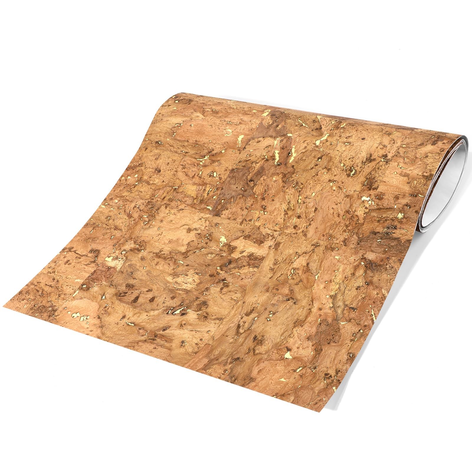 CanaanTree Peel and Stick Wallpaper, Self-Adhesive 16.5″ x 118.1″, Golden