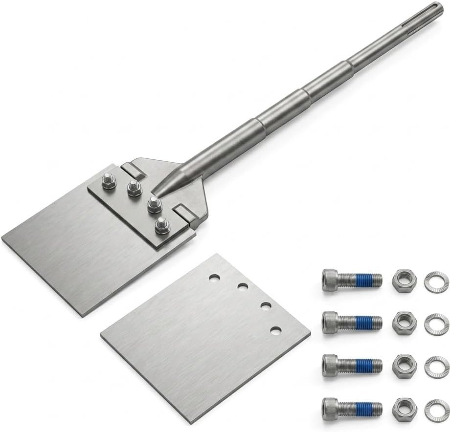 25-Inch Heavy Duty SDS Max Floor Scraper Chisel Tool for Hammer Drill, 6-Inch Wi