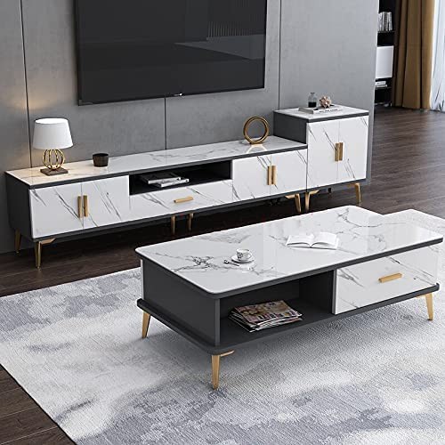 Glossy Marble Paper Granite Gray/White Wallpaper 15.8″ x 118″, Gray White
