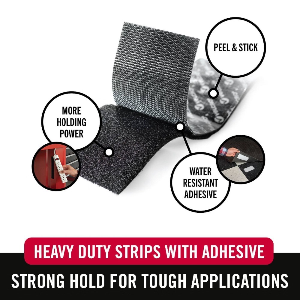 Fast delivery-4″x2″ Industrial Strips 2ct Black, Indoor/Outdoor Hold