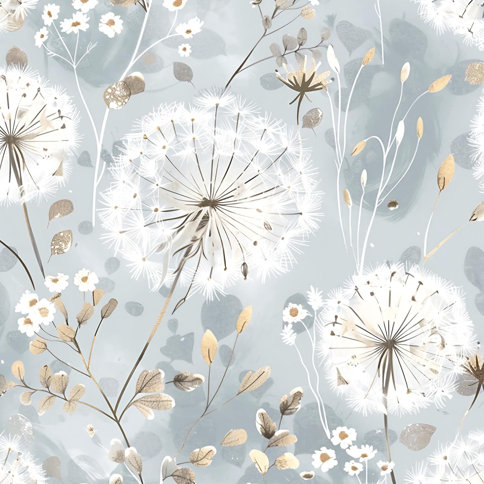 Floral Dandelion Wallpaper Peel and Stick Decorative Contact Paper New