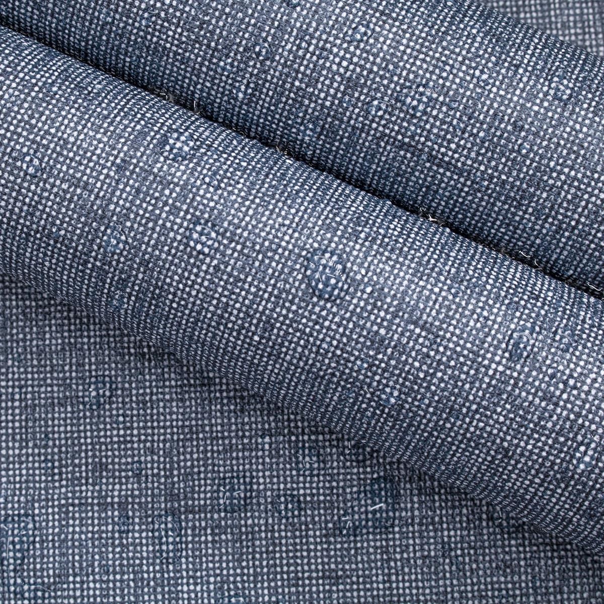 lenify Grasscloth Peel and Stick Wallpaper Denim 15.7″W x 118.1″L, Blue