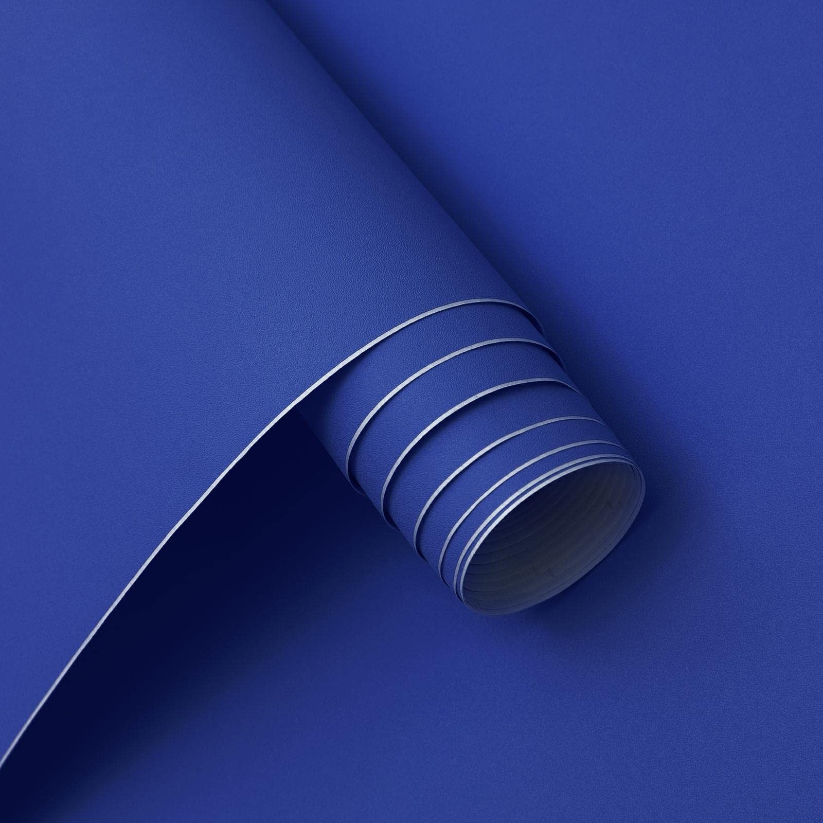 Micpolo 15.7″x118″ Blue Peel and Stick Wallpaper 15.7″ x 118″, Dark