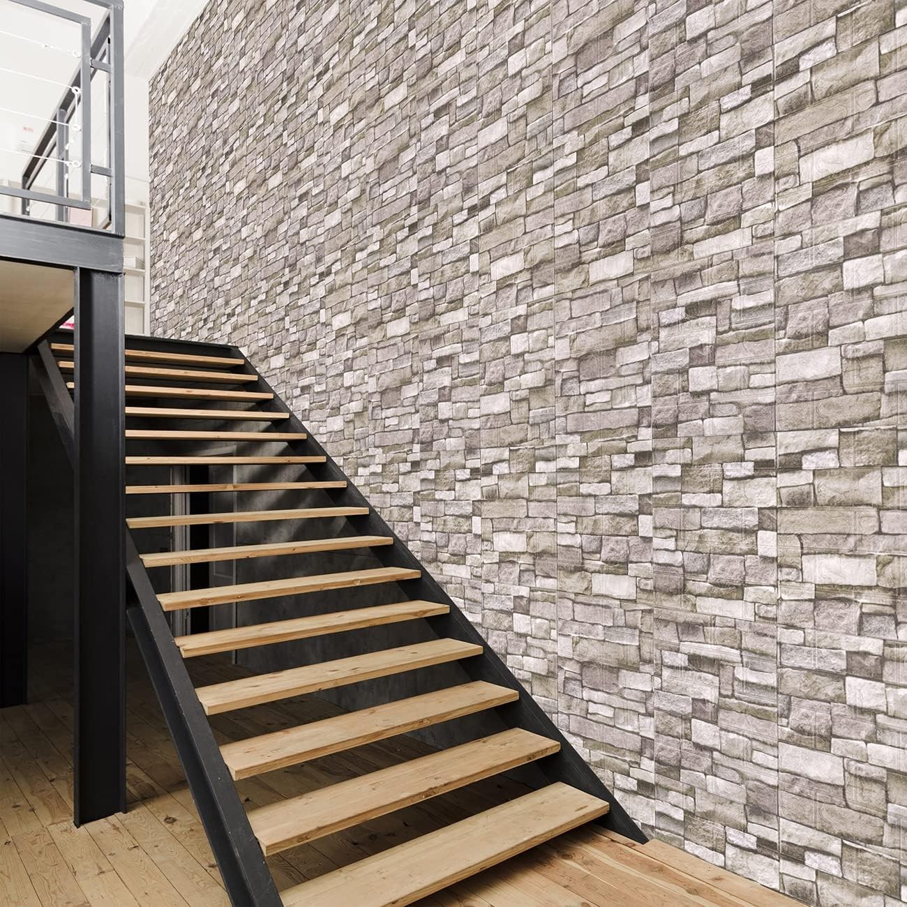 20PCS 3D Wall Panels Peel and Stick Foam 3D Brick Wallpaper Peel and Stick Faux
