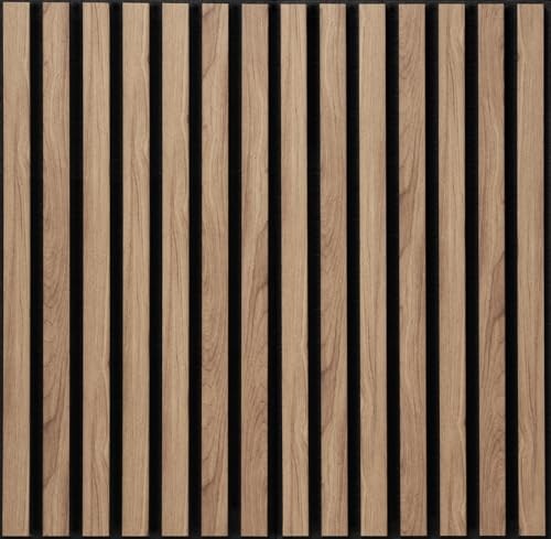 3D Soundproof Wall Panels – Acoustic Finish – EPS 6 Pack Walnut UltrAcoustic