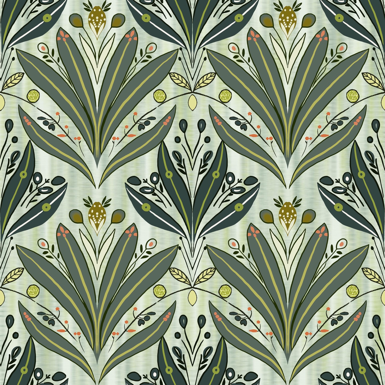 Green Leaf Wallpaper Peel and Stick 17.3″ x 78.8″,