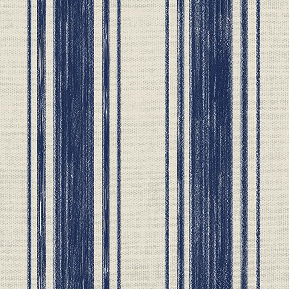 Blue Peel and Stick Wallpaper 17.3 x 78.7 Inch Cream White