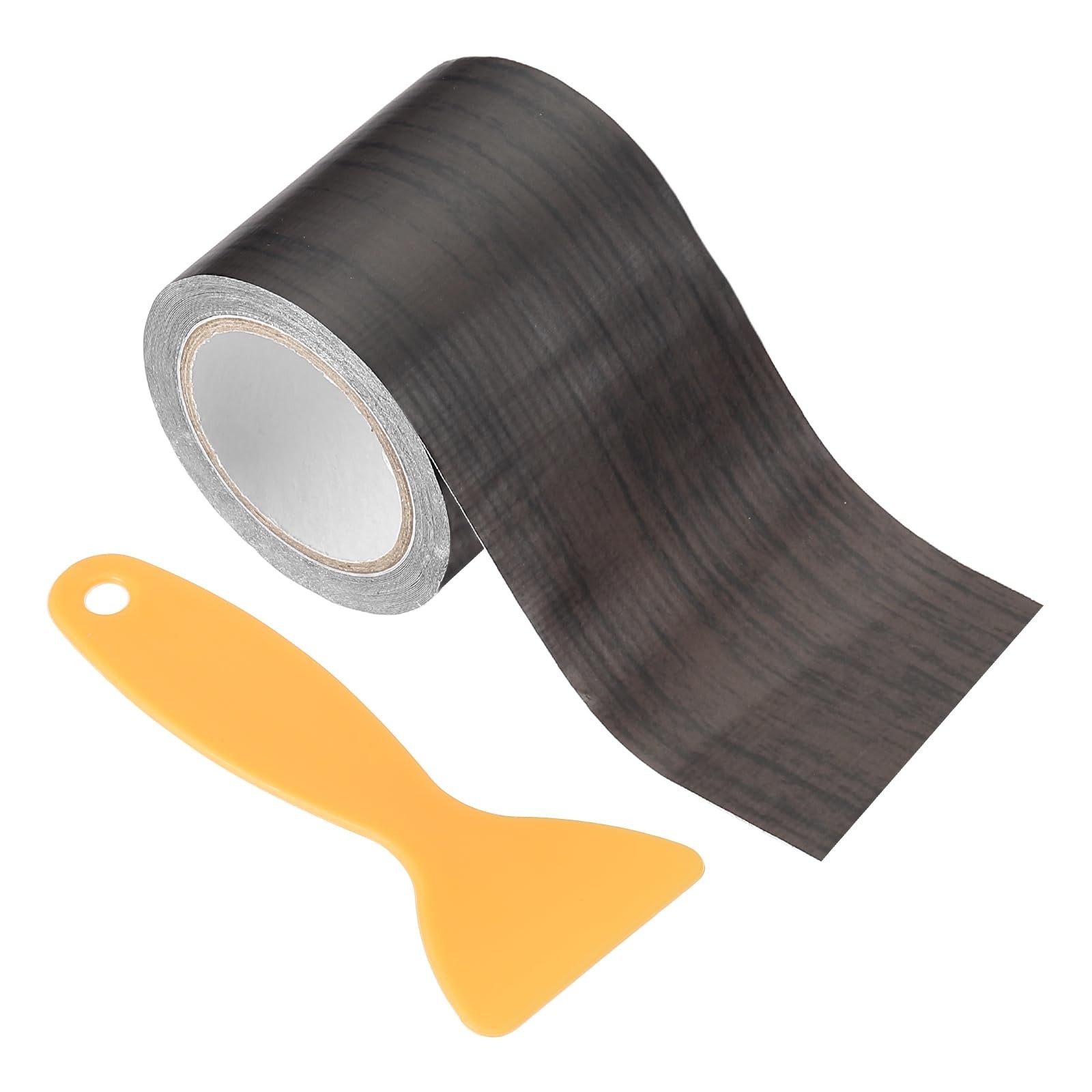 PATIKIL 2.2″ X30′ Self-Adhesive Wood Grain 2.2 IN X 30 FT, Black